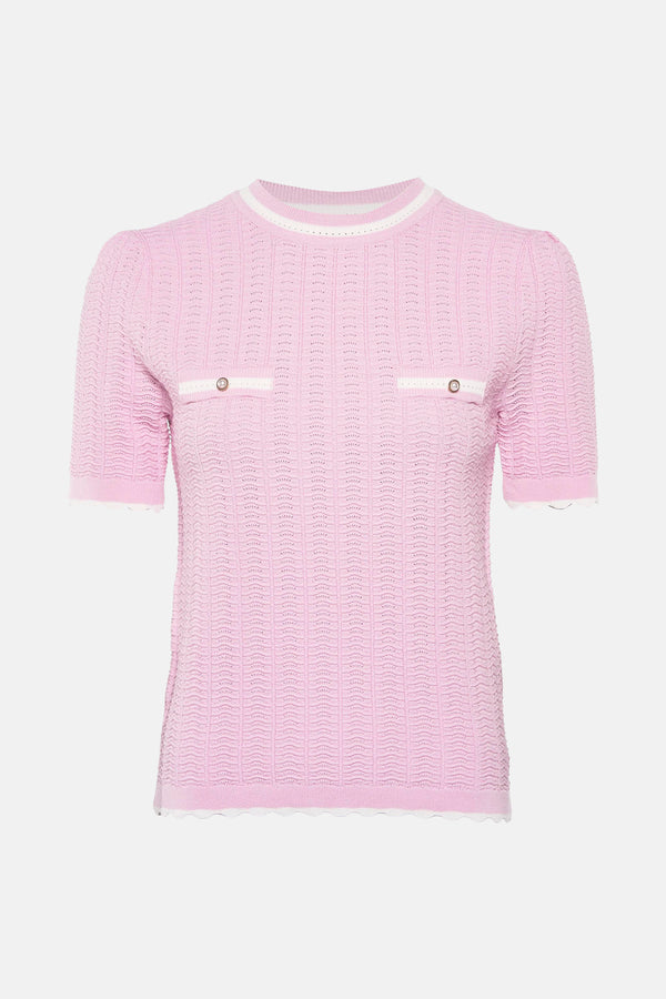 Pull col rond Rose - Morgan de Toi