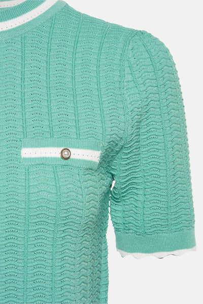 Trui met ronde hals GREEN - Morgan de Toi