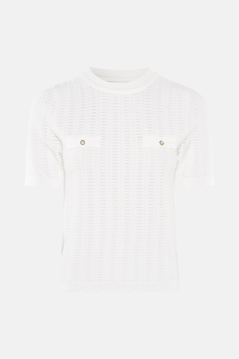 Pull col rond Blanc - Morgan de Toi