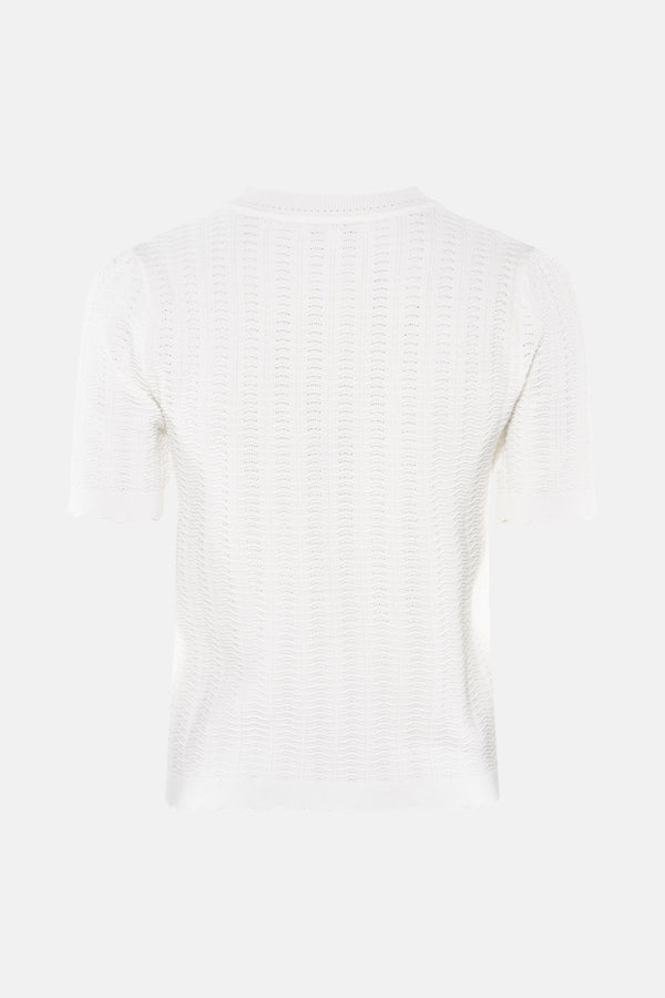 Pull col rond Blanc - Morgan de Toi