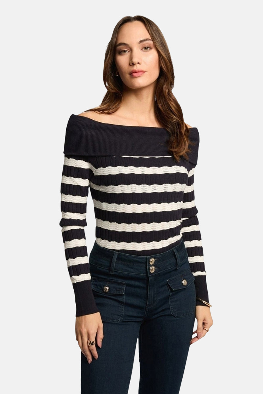 Pull (offshoulder) Bleu - Morgan de Toi