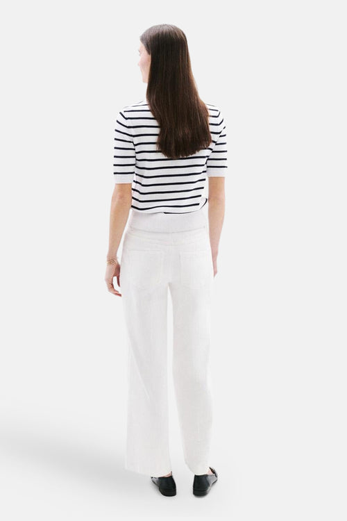 Pantalon coloré - blanc