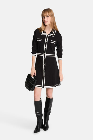 Robe à manches longues - noir