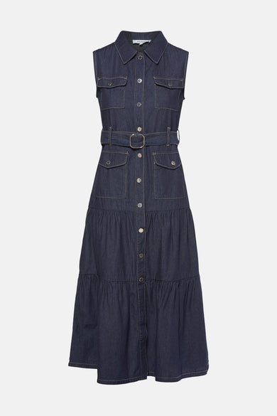 	Dames tops kleed zonder mouw Denim - Morgan de Toi