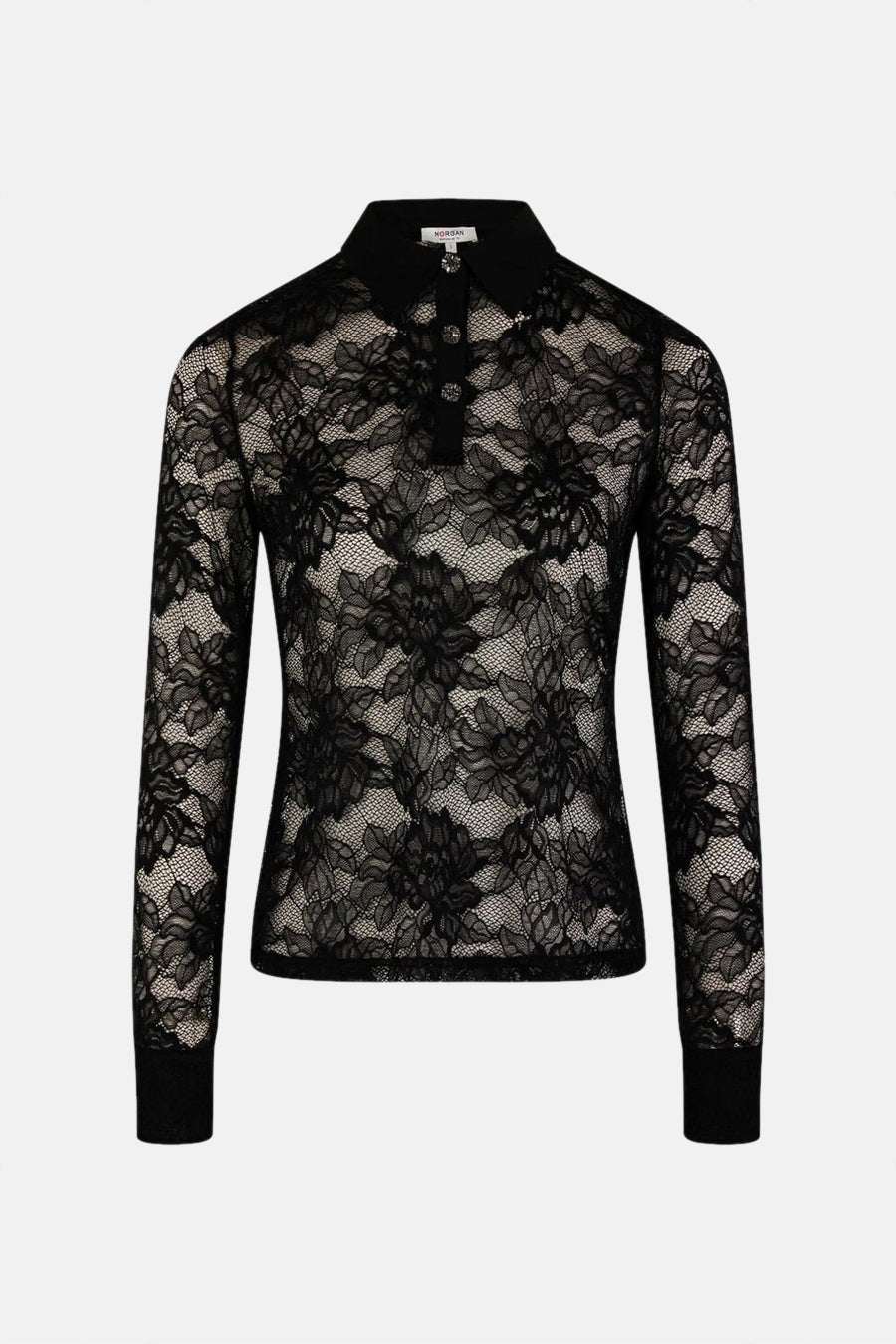 Top uni manches longues Noir - Morgan de Toi