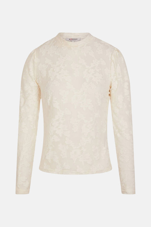 Top uni manches longues Blanc - Morgan de Toi