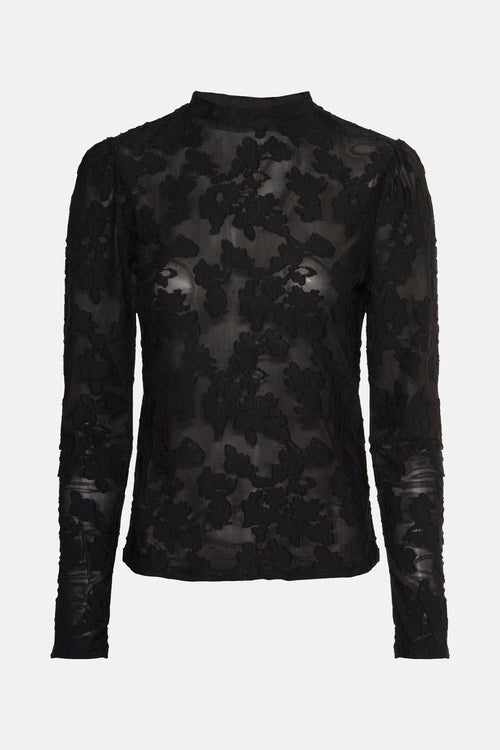 Top uni manches longues Noir - Morgan de Toi