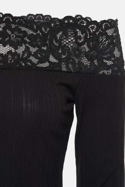 Top (lange mouwen) Zwart - Morgan de Toi