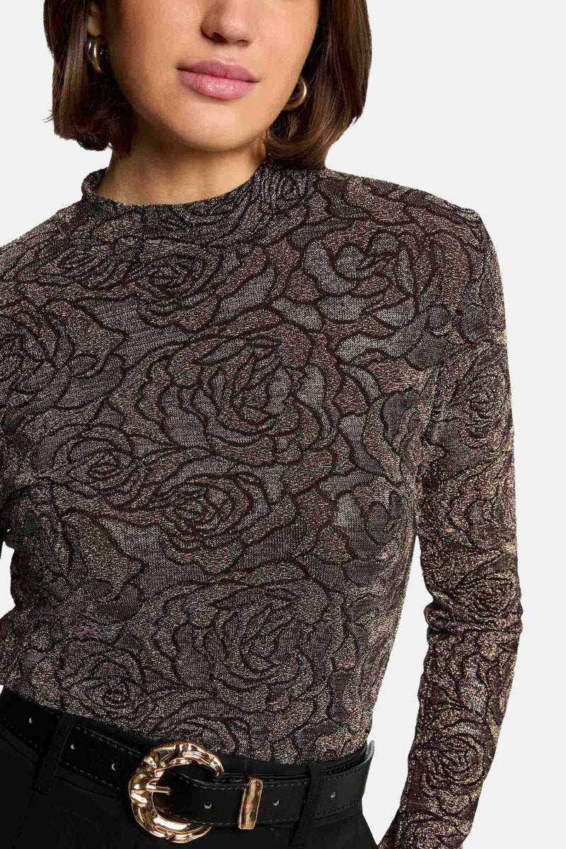 T-shirt met lange mouwen - Goud