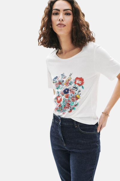 T-shirt (manches courtes) Écru - CAROLL