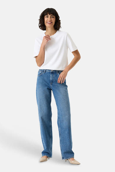 Jeans straight mid blue denim - GARCIA