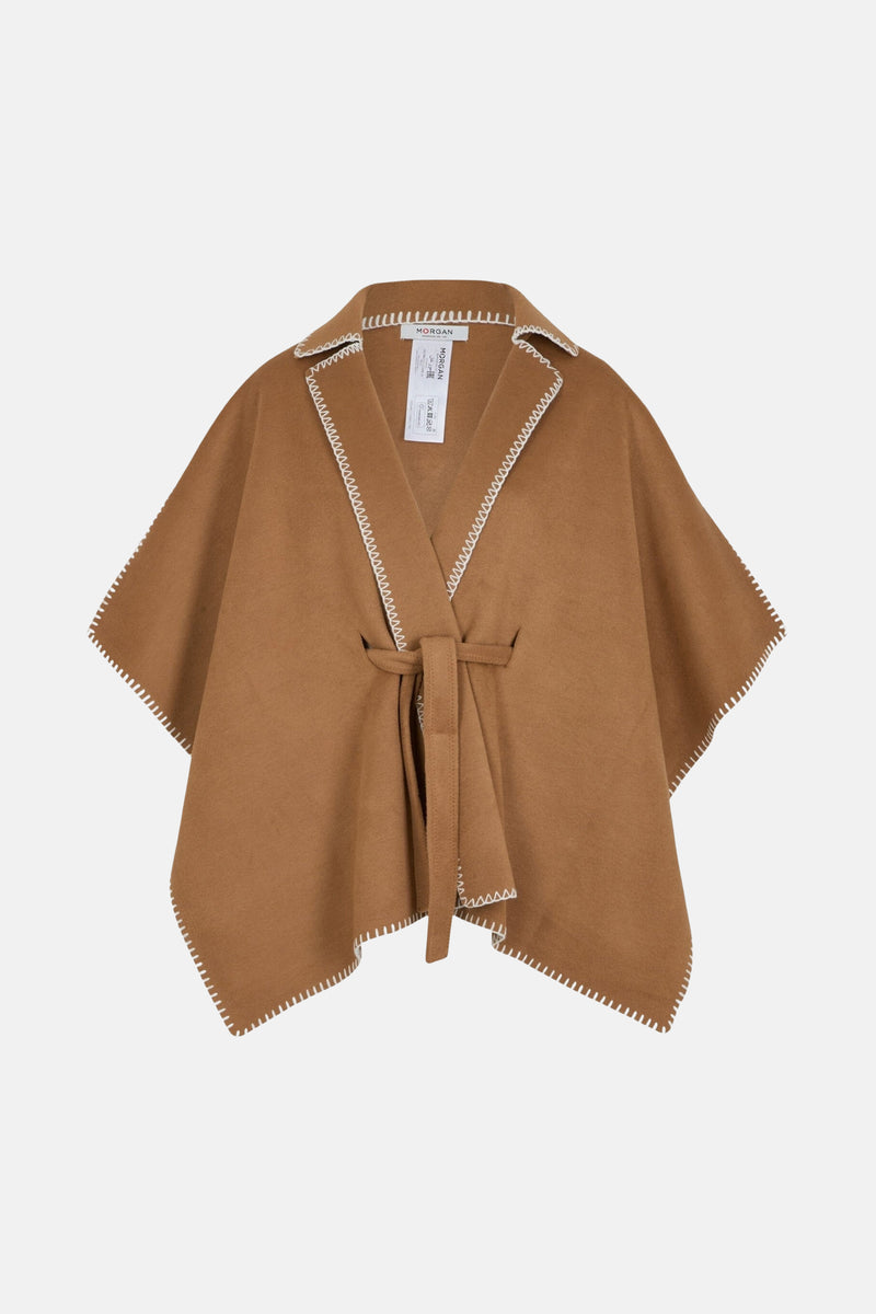 Poncho cognac - Morgan de Toi