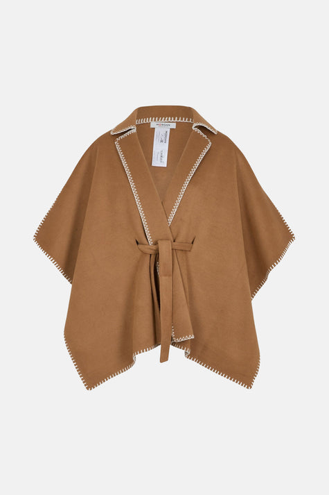 Poncho - cognac