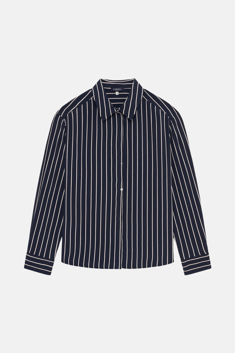 Hemd met lange mouwen - blauw