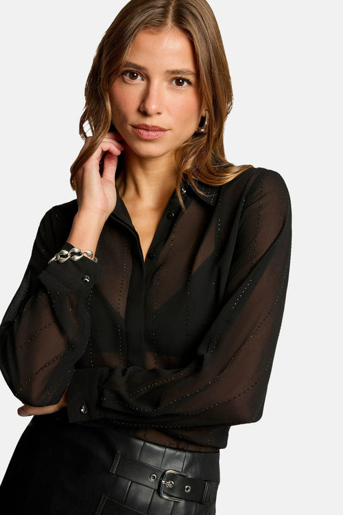 Hemd met lange mouwen - zwart