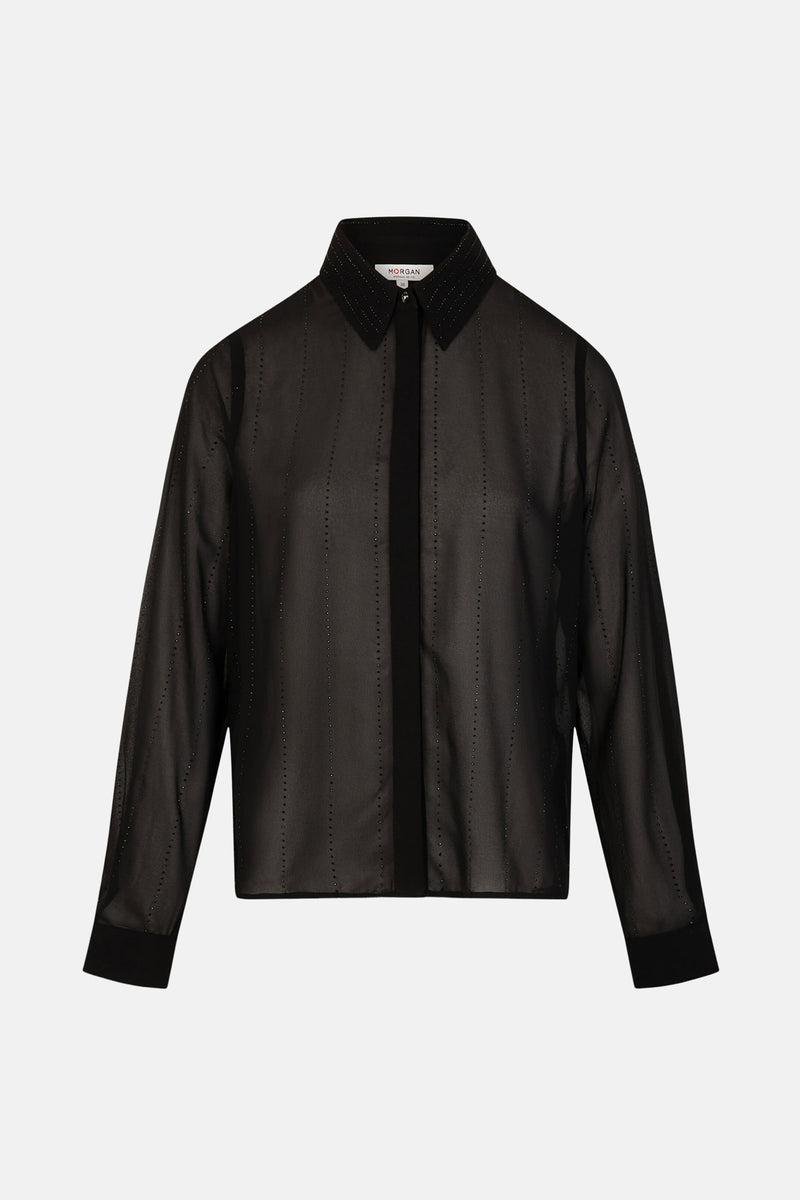 Hemd met lange mouwen - zwart