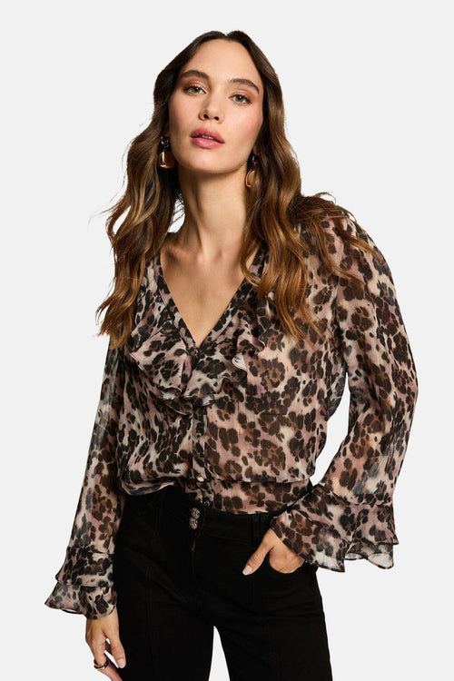 Blouse met lange mouwen - multicolor