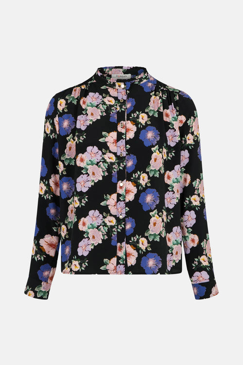 Blouse à manches longues - multicolore
