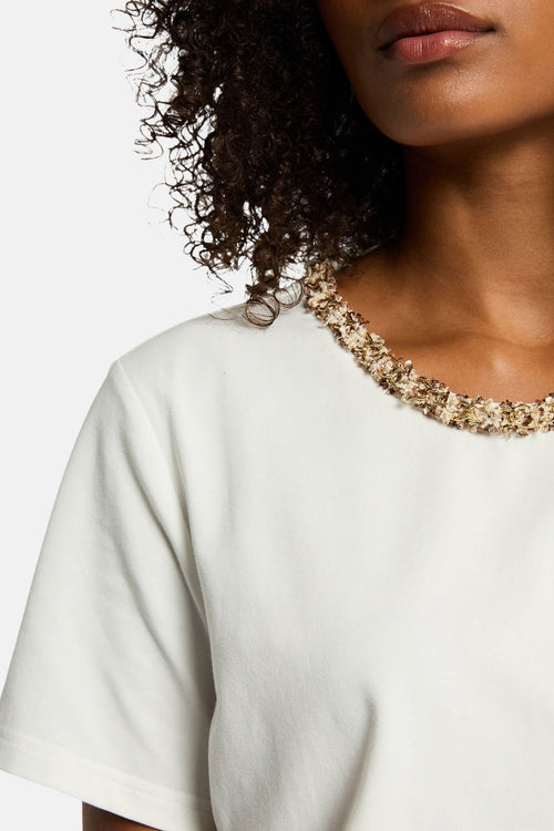 Top uni manches courtes Blanc - Morgan de Toi