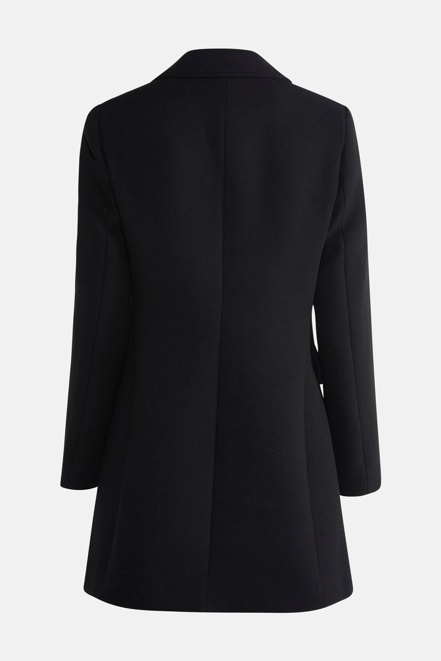 Veste noire de Morgan de Toi, coupe ajustée, manches longues, tissu lisse.