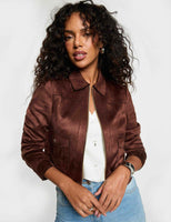 Veste courte brun - Morgan de Toi