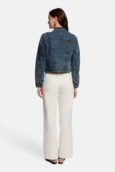 Jeansjas - mid blue denim