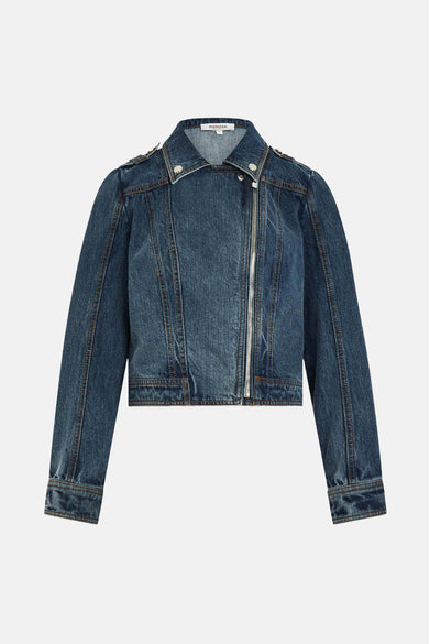 Jeansjas - mid blue denim