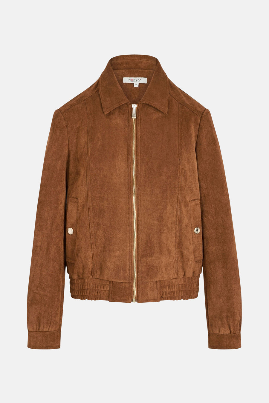 Dames tops jas casual brun - Morgan de Toi