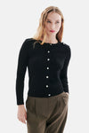 Pull col rond noir - CAROLL