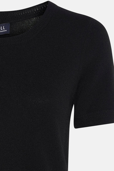 Pull met ronde hals - zwart