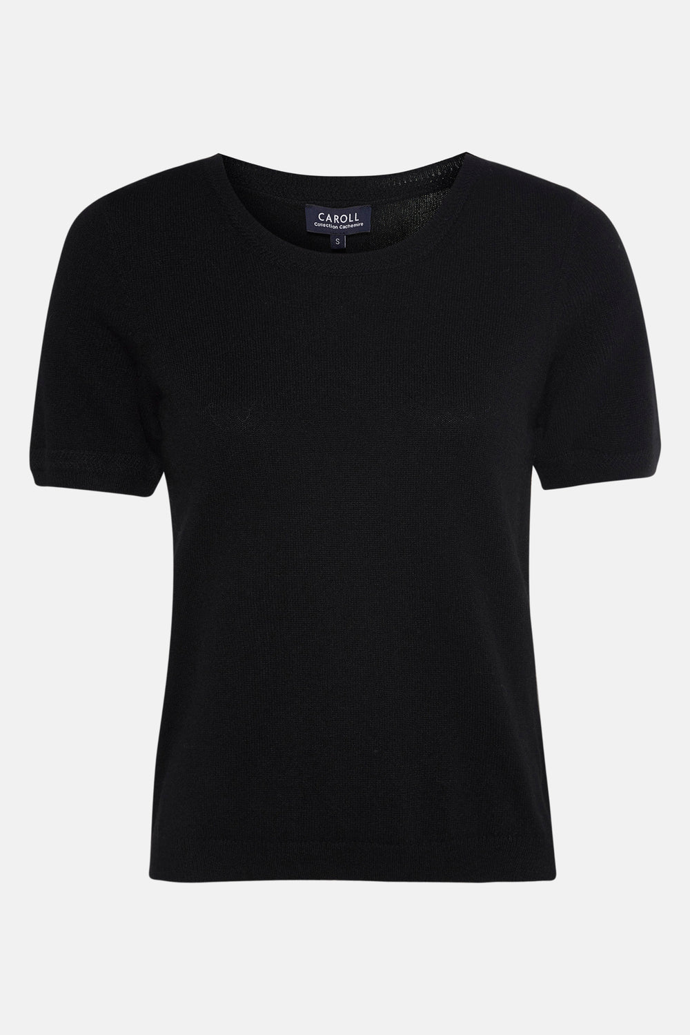 Pull met ronde hals - zwart
