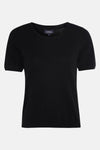 Pull met ronde hals - zwart