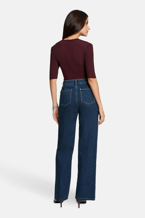 Top uni manches courtes rouge - Morgan de Toi