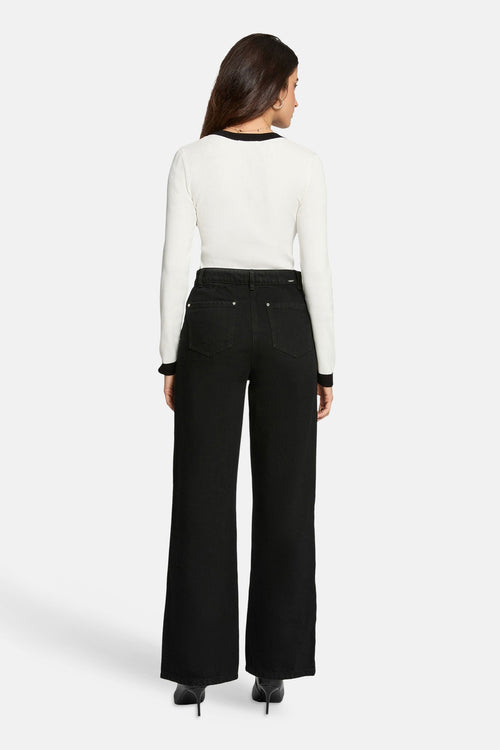 Pull met V-hals - wit