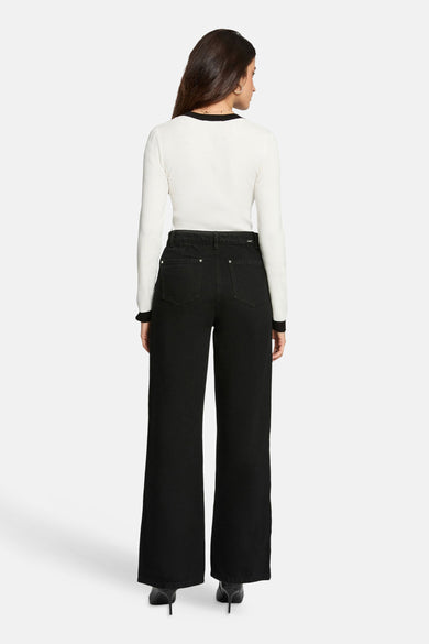 Pull met V-hals - wit