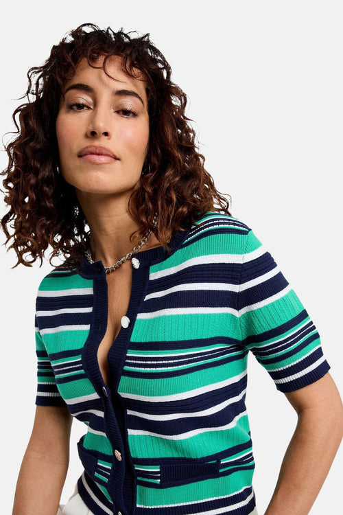 Pull met ronde hals - multicolor