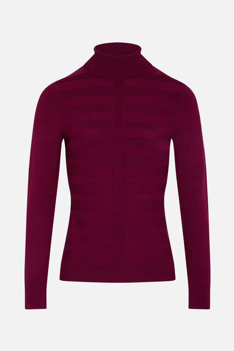Pull met rolkraag - Bordeaux