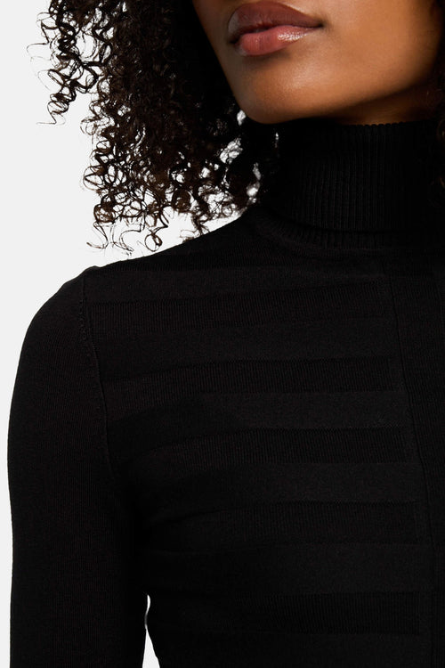Pull à col roulé - noir