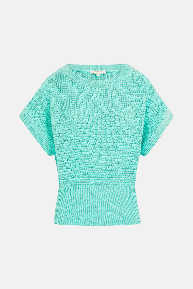 Pull met ronde hals - groen