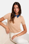Trui met ronde hals beige - Morgan de Toi