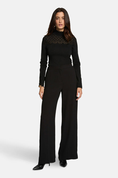 Trui met rolkraag zwart - Morgan de Toi