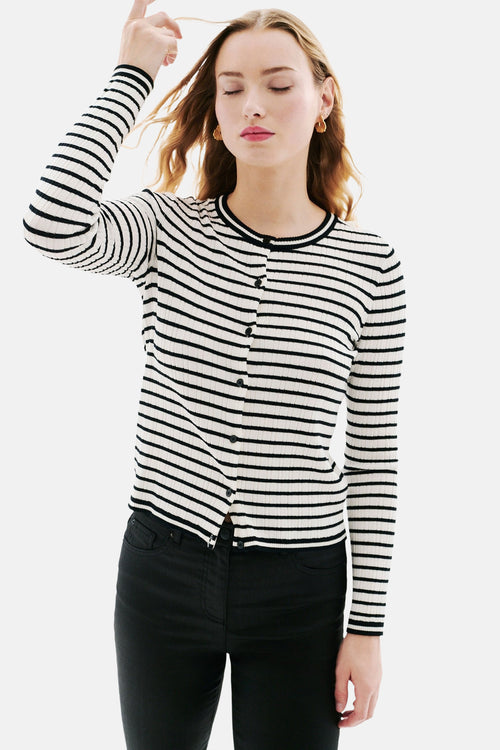 Cardigan noir - CAROLL