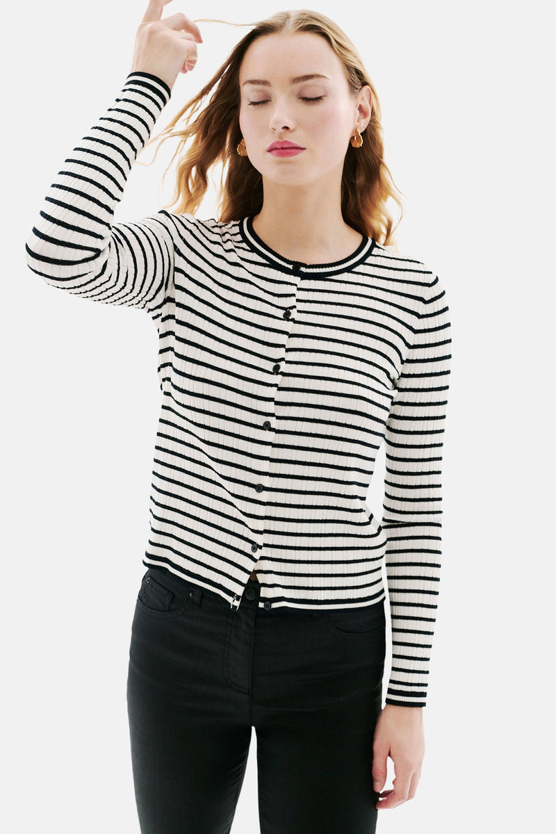 Cardigan noir - CAROLL