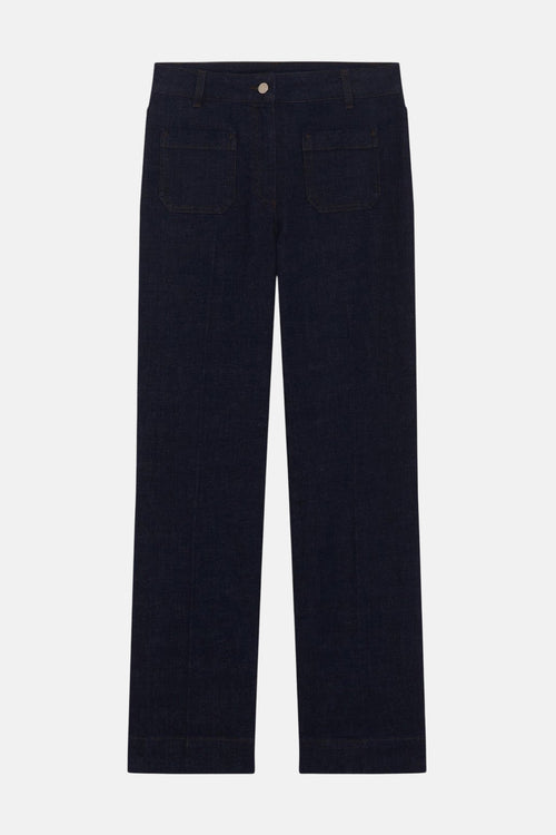 Jeans straight dark blue denim - CAROLL