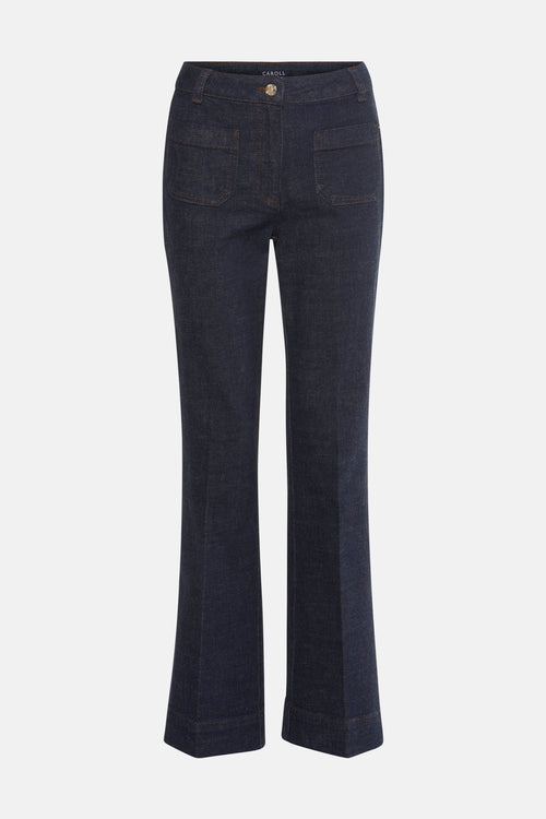 Jeans straight dark blue denim - CAROLL