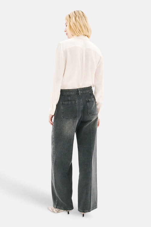 Jean large grey denim - CAROLL
