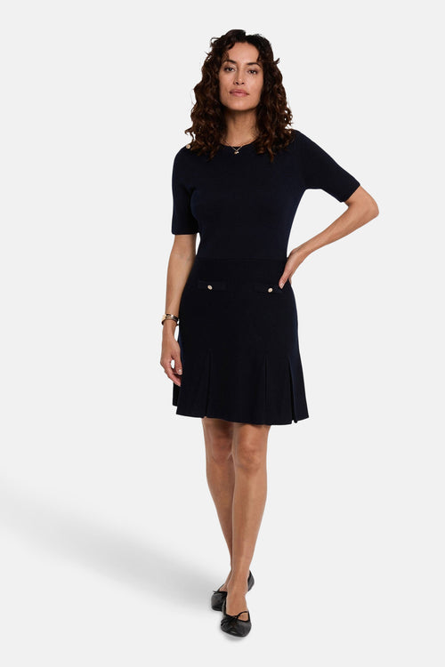 Kleedje met korte mouwen - blauw