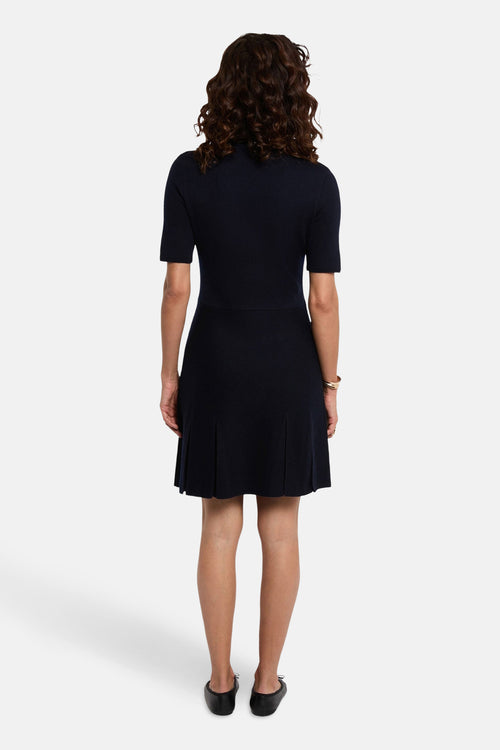 Kleedje met korte mouwen - blauw