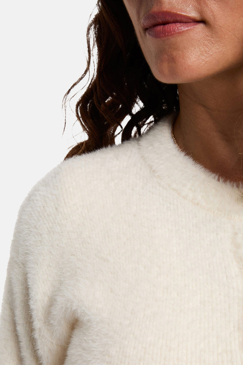 Kleedje met lange mouwen - ecru