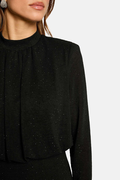 Kleedje met lange mouwen - zwart